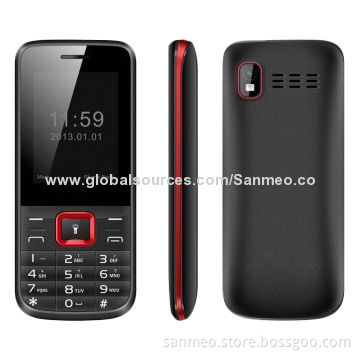 2.4-inch Mobile Phones, MT6260D, GSM/Bluetooth/FM/GPRS/Dual-SIM Dual-standby/Camera/1 T Card Slot